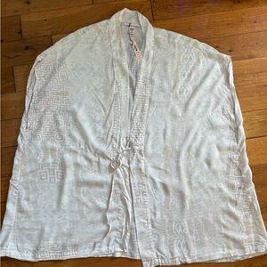 Victoria's Secret Cream and Gold Kimono